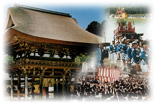 過去の苗村神社三十三年式年大祭のようす