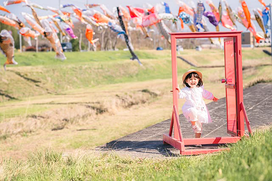 竜王町インスタグラムフォトコンテスト2025優秀賞受賞作品「善光寺川の鯉のぼり」