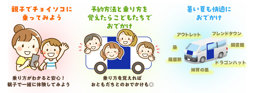 親子で、子どもたちで、いろんなところにおでかけ